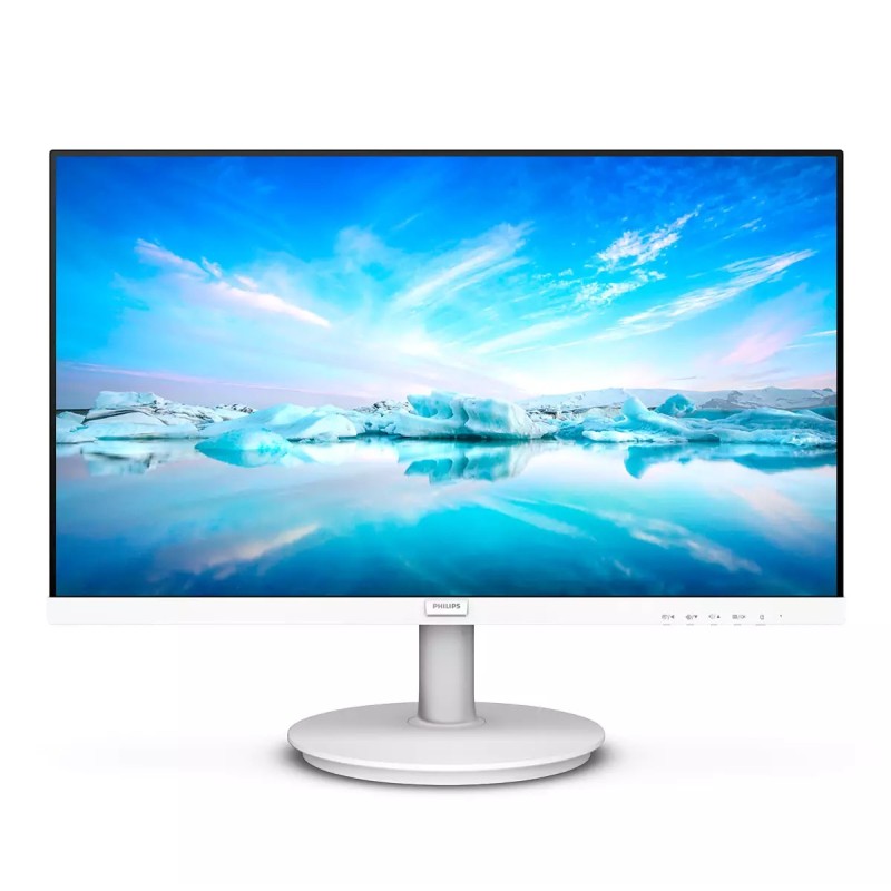 Philips V Line 241V8AW LCD Monitor Plano, 60,5 cm (23,8"), 1920 x 1080 pixels Full HD, 75Hz, HDMI, Altifalantes Integrados, Branco - 241V8AW/00 - 8712581804343