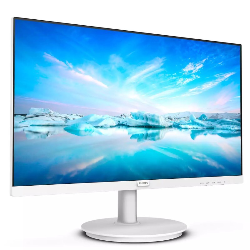 Philips V Line 241V8AW LCD Monitor Plano, 60,5 cm (23,8"), 1920 x 1080 pixels Full HD, 75Hz, HDMI, Altifalantes Integrados, Branco - 241V8AW/00 - 8712581804343