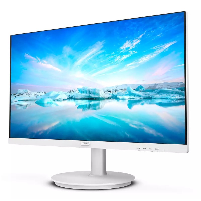 Philips V Line 241V8AW LCD Monitor Plano, 60,5 cm (23,8"), 1920 x 1080 pixels Full HD, 75Hz, HDMI, Altifalantes Integrados, Branco - 241V8AW/00 - 8712581804343