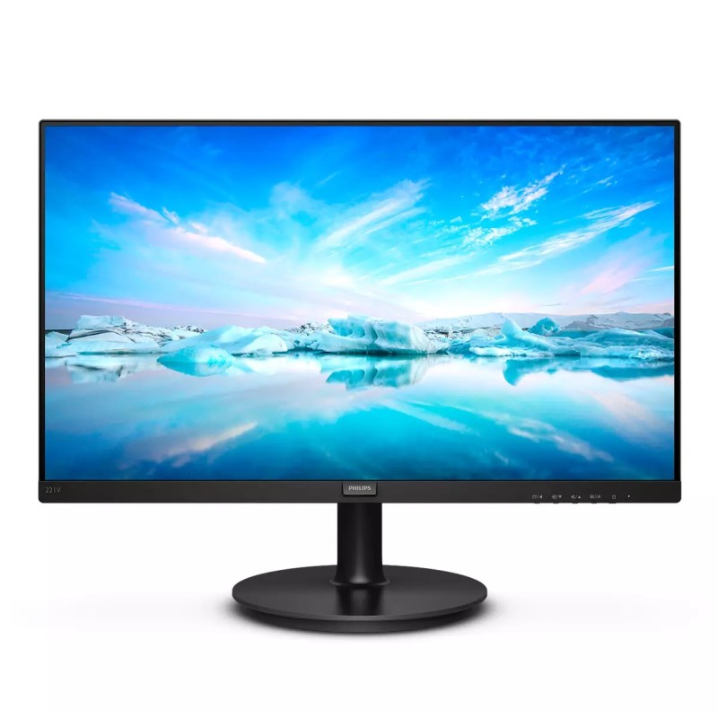 Philips V-Line 221V8A LED Monitor Plano, 54,6 cm (21.5"), 1920 x 1080 pixels Full HD, 75Hz, HDMI, Altifalantes Integrados, Preto - 221V8A/00 - 8712581760199