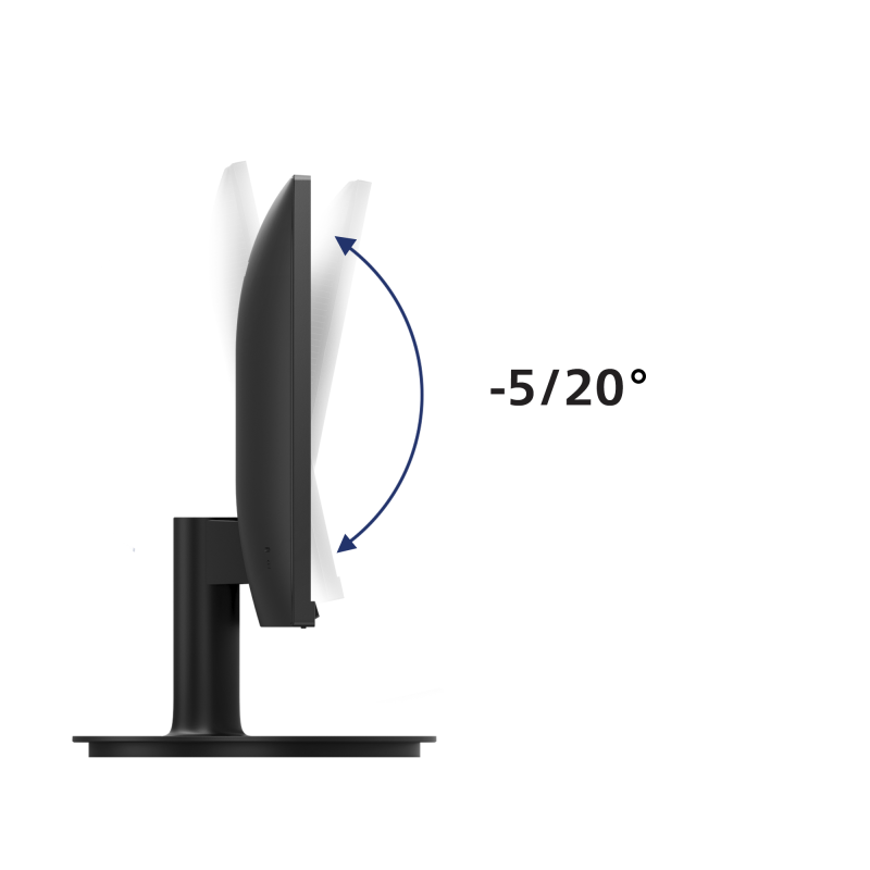 Philips V-Line 221V8A LED Monitor Plano, 54,6 cm (21.5"), 1920 x 1080 pixels Full HD, 75Hz, HDMI, Altifalantes Integrados, Preto - 221V8A/00 - 8712581760199