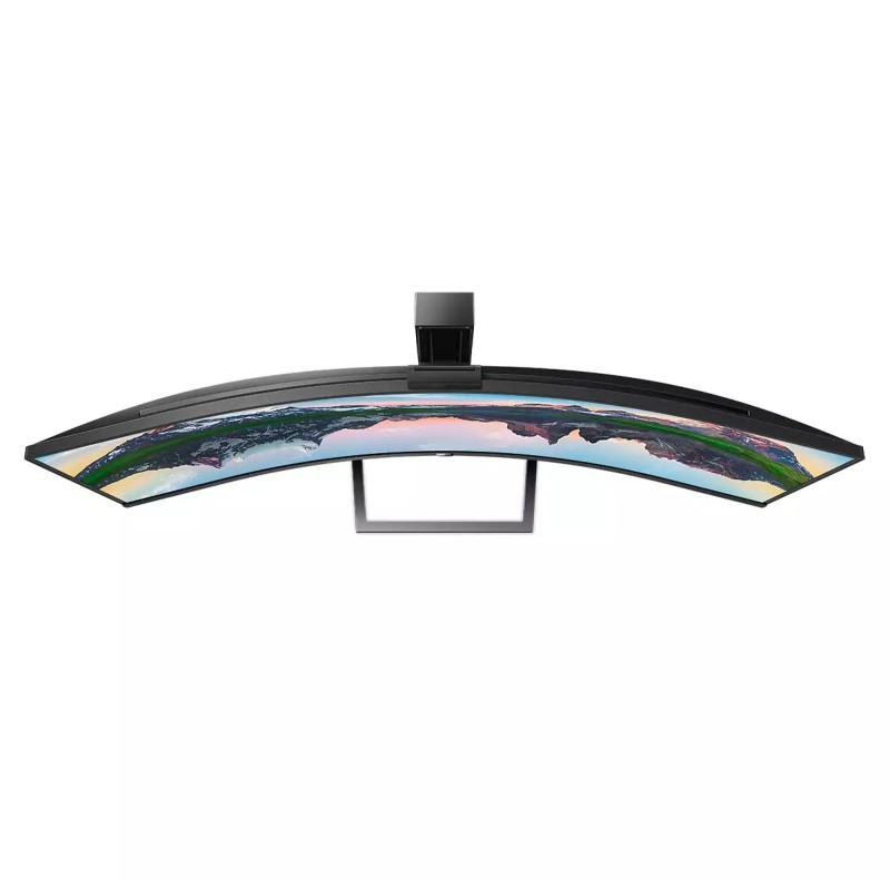 Philips P Line 499P9H LCD Monitor Profissional Curvo, 124 cm (48,8"), 5120 x 1440 pixels UltraWide Dual Quad HD, 70Hz, USB-C, DisplayPort, HDMI, Ajuste de Altura, Altifalantes Integrados, Câmera Embutida, Preto - 499P9H/00 - 8712581753719