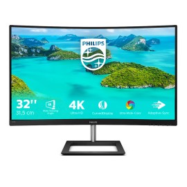Philips E-Line 328E1CA LCD Monitor Profissional Curvo, 80 cm (31,5"), 3840 x 2160 pixels 4K Ultra HD, 60Hz, HDMI, DisplayPort, Altifalantes Integrados, Preto - 328E1CA/00 - 8712581758516