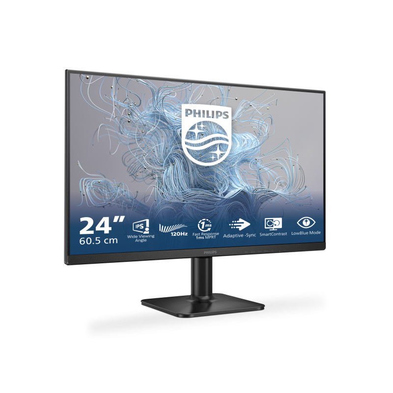 Philips 1000 series 24E2N1110 LCD Monitor Profissional Plano, 60,5 cm (23,8"), 1920 x 1080 pixels Full HD, 120Hz, HDMI, Preto - 24E2N1110/00 - 8721038000399