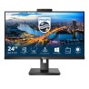 Philips B Line 242B1H LED Monitor Profissional Plano, 60,5 cm (23,8"), 1920 x 1080 pixels Full HD, 75Hz, HDMI, DisplayPort, Ajuste de Altura, Pivot, Altifalantes Integrados, Preto - 242B1H/00 - 8712581764234