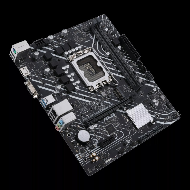 ASUS PRIME H610M-K D4 Motherboard Intel H610 Socket LGA1700 DDR4 micro ATX PCIe 4.0 M.2 - 90MB1A10-M0EAY0 - 4711081565499