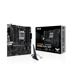ASUS TUF GAMING A620M-PLUS WIFI Motherboard AMD A620 Socket AM5 DDR5 micro ATX PCIe 4.0 M.2 Wi-Fi - 90MB1F00-M0EAY0 - 4711387164266
