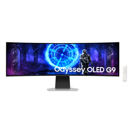 Samsung Odyssey S49DG950SU OLED Monitor Gaming Curvo, 124,5 cm (49"), 5120 x 1440 pixels Dual QHD, 240Hz, USB-C, DisplayPort, HDMI, Ajuste de Altura, Altifalantes Integrados, Prateado - LS49DG950SUXEN - 8806095693385
