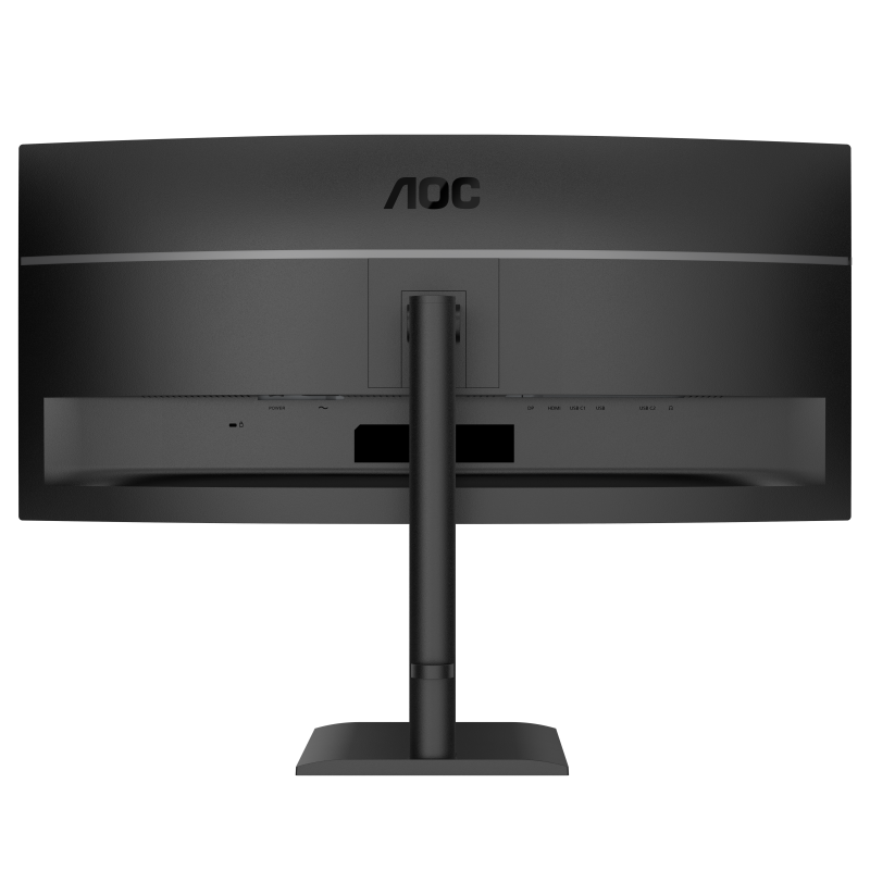 AOC CU34E4CV LED Monitor Profissional Curvo, 86,4 cm (34"), 3440 x 1440 pixels UltraWide Quad HD, 120Hz, HDMI, DisplayPort, Ajuste de Altura, Altifalantes Integrados, Preto - 4038986112864