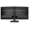 AOC CU34E4CV LED Monitor Profissional Curvo, 86,4 cm (34"), 3440 x 1440 pixels UltraWide Quad HD, 120Hz, HDMI, DisplayPort, Ajuste de Altura, Altifalantes Integrados, Preto - 4038986112864