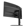 AOC CU34E4CV LED Monitor Profissional Curvo, 86,4 cm (34"), 3440 x 1440 pixels UltraWide Quad HD, 120Hz, HDMI, DisplayPort, Ajuste de Altura, Altifalantes Integrados, Preto - 4038986112864