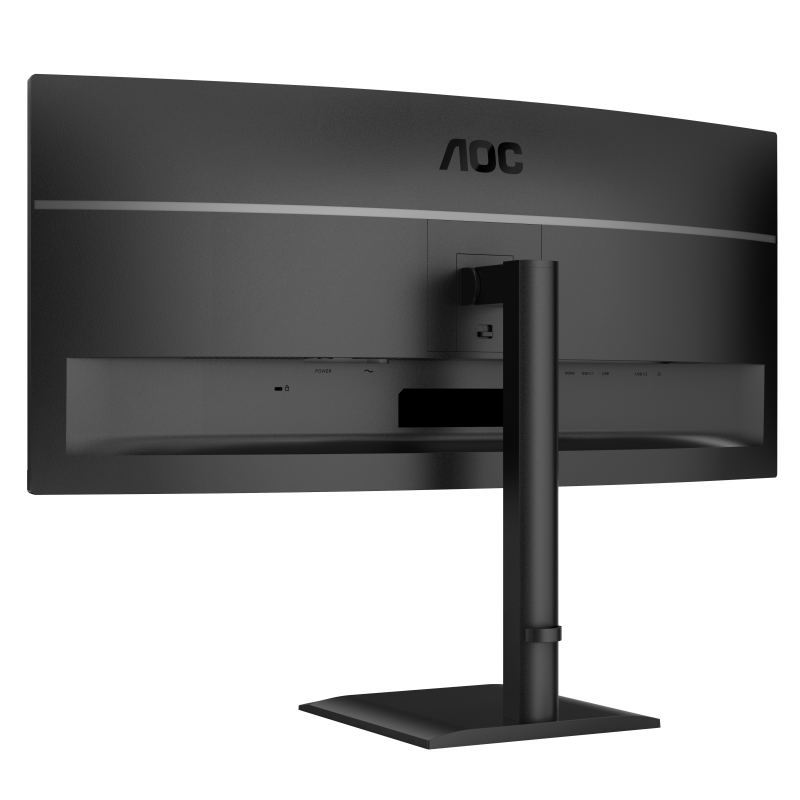 AOC CU34E4CV LED Monitor Profissional Curvo, 86,4 cm (34"), 3440 x 1440 pixels UltraWide Quad HD, 120Hz, HDMI, DisplayPort, Ajuste de Altura, Altifalantes Integrados, Preto - 4038986112864