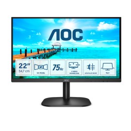 AOC B2 22B2H LED Monitor Plano, 54,6 cm (21.5"), 1920 x 1080 pixels Full HD, 75Hz, HDMI, Preto - 22B2H/EU - 4038986127165