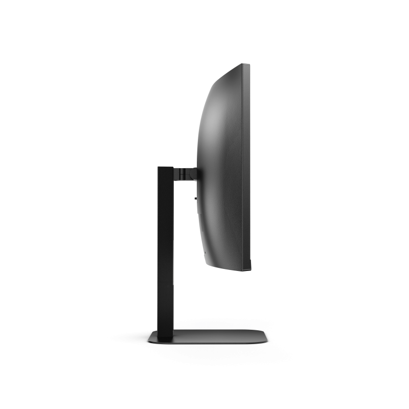 AOC V5 CU34V5CW BK LED Monitor Profissional Curvo, 86,4 cm (34"), 3440 x 1440 pixels Wide Quad HD, 100Hz, USB-C, DisplayPort, HDMI, Ajuste de Altura, Altifalantes Integrados, Webcam, Preto - CU34V5CW/BK - 4038986110273