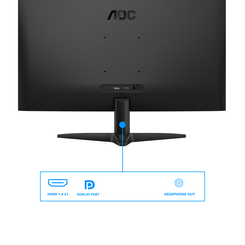 AOC B3 27B36X LED Monitor Gaming Plano, 68,6 cm (27"), 1920 x 1080 pixels Full HD, 144Hz, HDMI, DisplayPort, Preto - 4038986183086