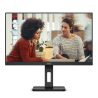 AOC 27E3QAF LED Monitor Profissional Plano, 68,6 cm (27"), 1920 x 1080 pixels Full HD, 100Hz, HDMI, DisplayPort, Ajuste de Altura, Pivot, Altifalantes Integrados, Preto - 4038986181235