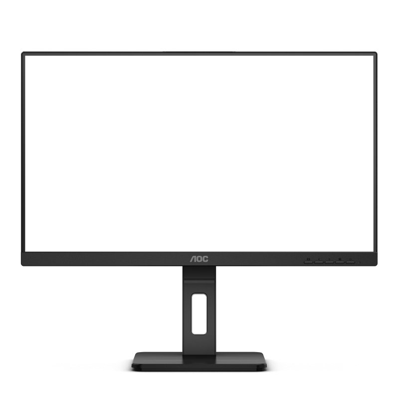 AOC 27E3QAF LED Monitor Profissional Plano, 68,6 cm (27"), 1920 x 1080 pixels Full HD, 100Hz, HDMI, DisplayPort, Ajuste de Altura, Pivot, Altifalantes Integrados, Preto - 4038986181235