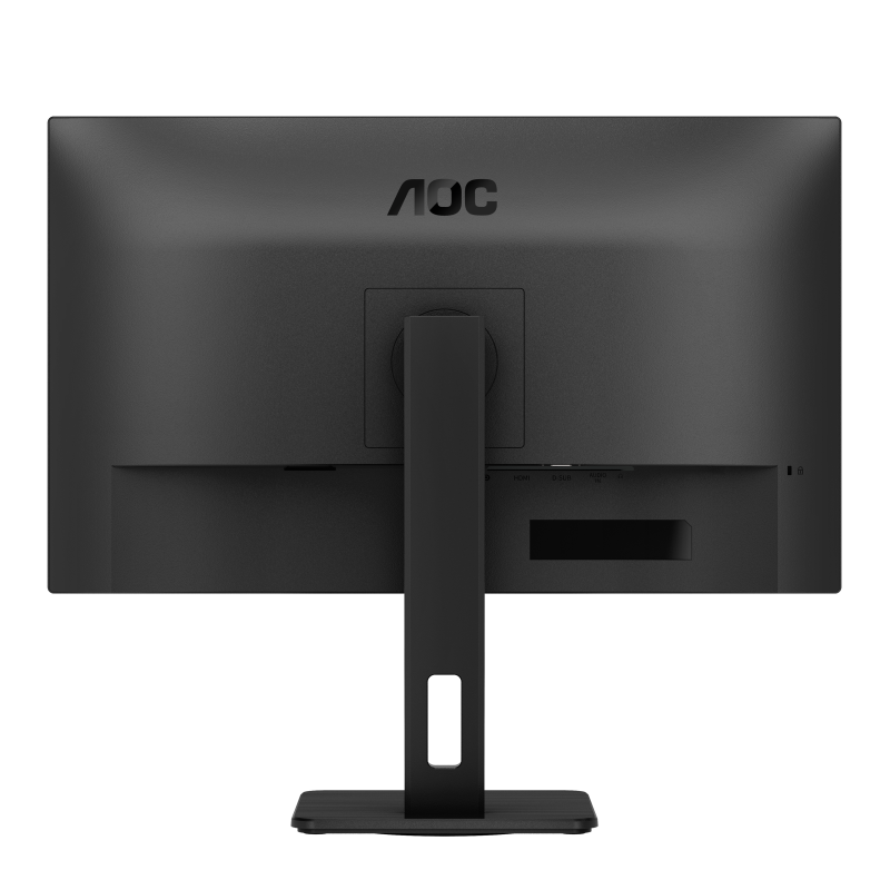 AOC 27E3QAF LED Monitor Profissional Plano, 68,6 cm (27"), 1920 x 1080 pixels Full HD, 100Hz, HDMI, DisplayPort, Ajuste de Altura, Pivot, Altifalantes Integrados, Preto - 4038986181235