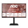 AOC 27E4U LED Monitor Profissional Plano, 68,6 cm (27"), 1920 x 1080 pixels Full HD, 120Hz, HDMI, DisplayPort, Ajuste de Altura, Pivot, Altifalantes Integrados, Preto - 4038986182799