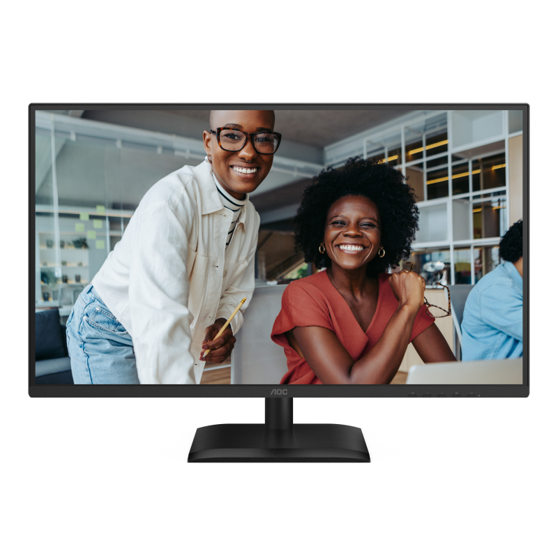 AOC 27E4U LED Monitor Profissional Plano, 68,6 cm (27"), 1920 x 1080 pixels Full HD, 120Hz, HDMI, DisplayPort, Ajuste de Altura, Pivot, Altifalantes Integrados, Preto - 4038986182799
