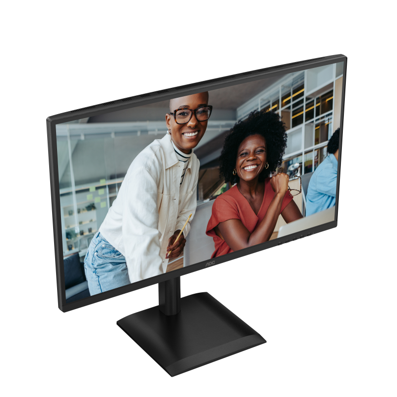 AOC 27E4U LED Monitor Profissional Plano, 68,6 cm (27"), 1920 x 1080 pixels Full HD, 120Hz, HDMI, DisplayPort, Ajuste de Altura, Pivot, Altifalantes Integrados, Preto - 4038986182799
