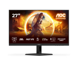 AOC G4 27G4HRE LED Monitor Gaming Plano, 68,6 cm (27"), 1920 x 1080 pixels Full HD, 200Hz, HDMI, DisplayPort, Altifalantes Integrados, Preto - 4038986183000