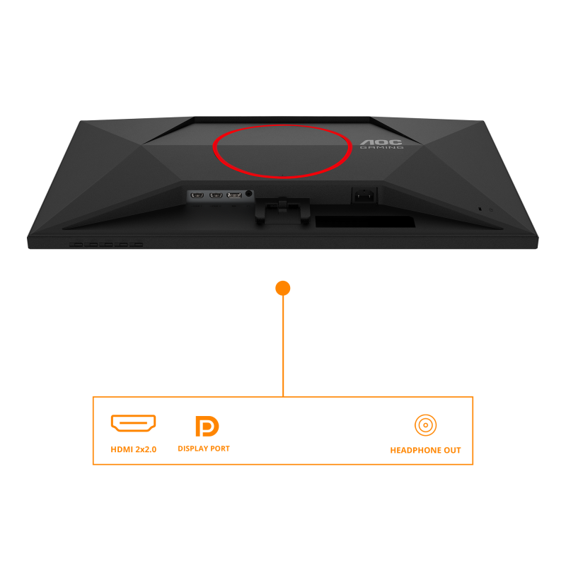 AOC G4 27G4HRE LED Monitor Gaming Plano, 68,6 cm (27"), 1920 x 1080 pixels Full HD, 200Hz, HDMI, DisplayPort, Altifalantes Integrados, Preto - 4038986183000