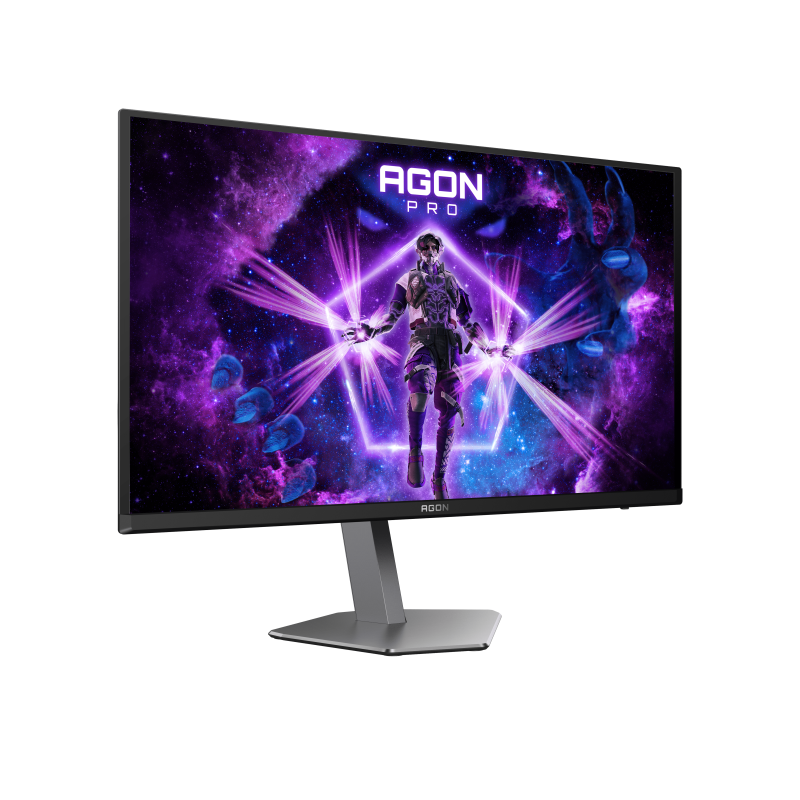 AOC AGON PRO AG276QZD2 QD-OLED Monitor Gaming Plano, 67,3 cm (26.5"), 2560 x 1440 pixels Quad HD, 240Hz, HDMI, DisplayPort, Ajuste de Altura, Pivot, Altifalantes Integrados, Preto - 4038986182478