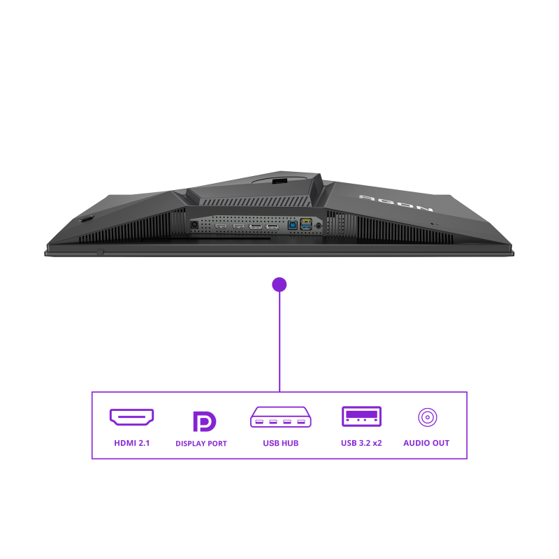AOC AGON PRO AG276QZD2 QD-OLED Monitor Gaming Plano, 67,3 cm (26.5"), 2560 x 1440 pixels Quad HD, 240Hz, HDMI, DisplayPort, Ajuste de Altura, Pivot, Altifalantes Integrados, Preto - 4038986182478