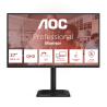 AOC E4 Q27E4CV LED Monitor Profissional Plano, 68,6 cm (27"), 2560 x 1440 pixels Quad HD, 120Hz, USB-C, DisplayPort, HDMI, Ajuste de Altura, Pivot, Altifalantes Integrados, Preto - 4038986182829