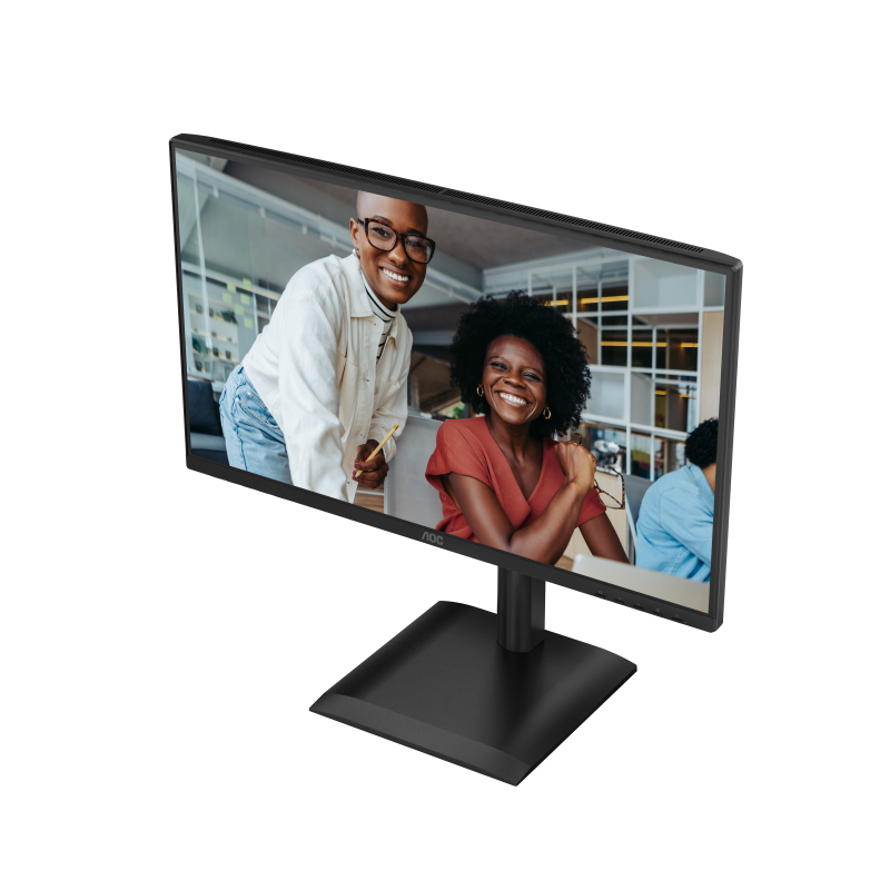 AOC 24E4U LED Monitor Profissional Plano, 60,5 cm (23,8"), 1920 x 1080 pixels Full HD, 120Hz, HDMI, DisplayPort, Ajuste de Altura, Pivot, Altifalantes Integrados, Preto - 4038986142779