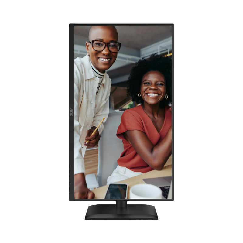 AOC 24E4U LED Monitor Profissional Plano, 60,5 cm (23,8"), 1920 x 1080 pixels Full HD, 120Hz, HDMI, DisplayPort, Ajuste de Altura, Pivot, Altifalantes Integrados, Preto - 4038986142779