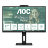 AOC Q27P3QW IPS Monitor Profissional Plano, 68,6 cm (27"), 2560 x 1440 pixels Quad HD, 100Hz, USB-C, DisplayPort, HDMI, Táctil, Ajuste de Altura, Pivot, Altifalantes Integrados, Preto - 4038986180764
