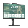 AOC Q27P3QW IPS Monitor Profissional Plano, 68,6 cm (27"), 2560 x 1440 pixels Quad HD, 100Hz, USB-C, DisplayPort, HDMI, Táctil, Ajuste de Altura, Pivot, Altifalantes Integrados, Preto - 4038986180764