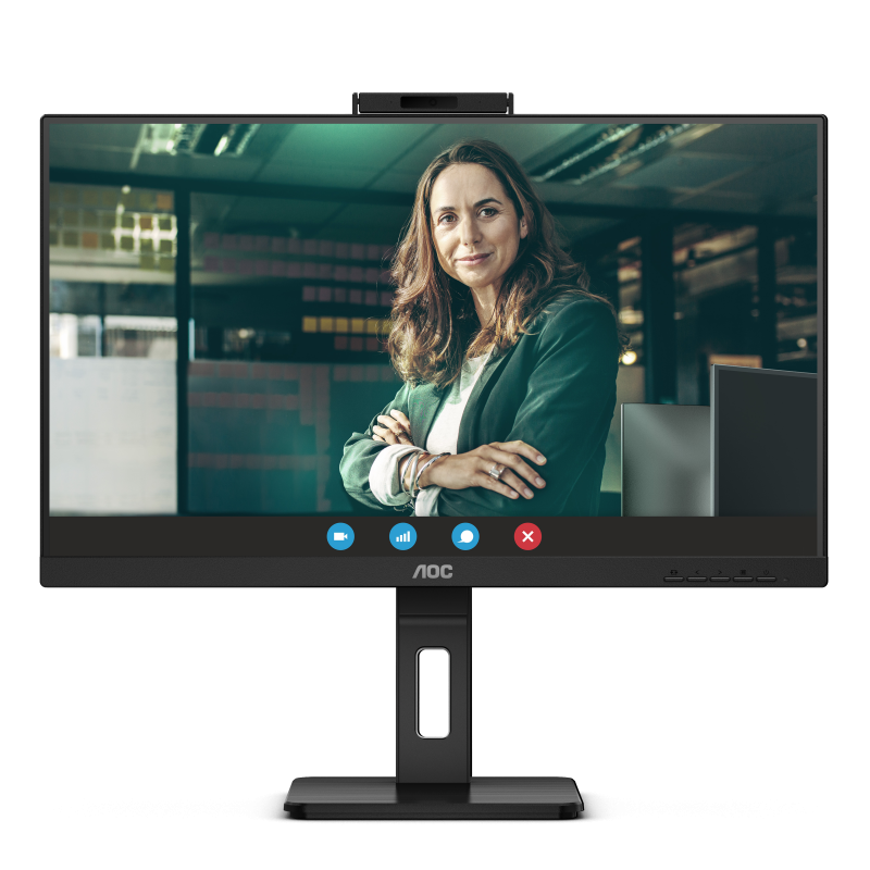 AOC Q27P3QW IPS Monitor Profissional Plano, 68,6 cm (27"), 2560 x 1440 pixels Quad HD, 100Hz, USB-C, DisplayPort, HDMI, Táctil, Ajuste de Altura, Pivot, Altifalantes Integrados, Preto - 4038986180764