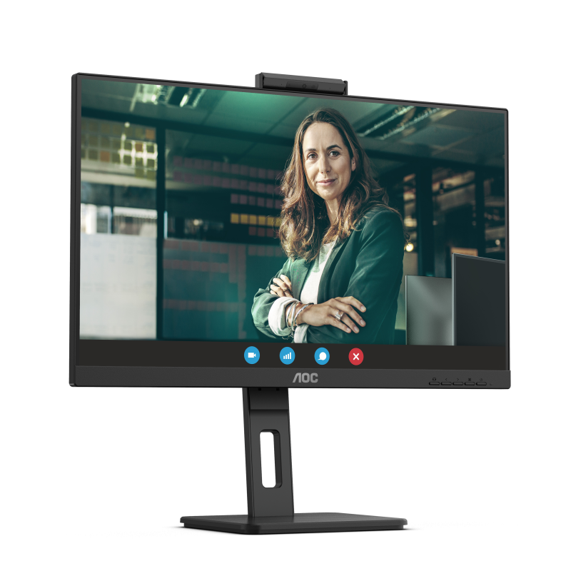 AOC Q27P3QW IPS Monitor Profissional Plano, 68,6 cm (27"), 2560 x 1440 pixels Quad HD, 100Hz, USB-C, DisplayPort, HDMI, Táctil, Ajuste de Altura, Pivot, Altifalantes Integrados, Preto - 4038986180764