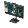 AOC Q27P3QW IPS Monitor Profissional Plano, 68,6 cm (27"), 2560 x 1440 pixels Quad HD, 100Hz, USB-C, DisplayPort, HDMI, Táctil, Ajuste de Altura, Pivot, Altifalantes Integrados, Preto - 4038986180764