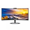 Philips 5000 series 34E1C5600HE LED Monitor Profissional Curvo, 86,4 cm (34"), 3440 x 1440 pixels 4K Ultra HD, 100Hz, HDMI, DisplayPort, Ajuste de Altura, Altifalantes Integrados, Webcam, Preto - 34E1C5600HE/00 - 8712581783464