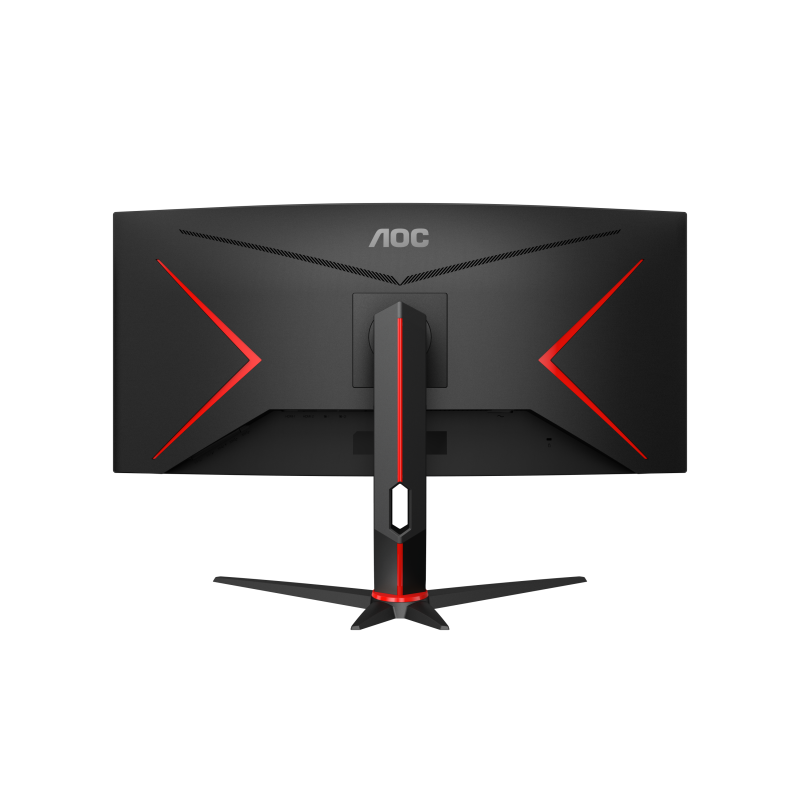 AOC G2 CU34G2XP VA Monitor Gaming Curvo, 86,4 cm (34"), 3440 x 1440 pixels UltraWide Quad HD, 180Hz, USB-C, DisplayPort, HDMI, Ajuste de Altura, Giratório, Preto - CU34G2XP/BK - 4038986111331