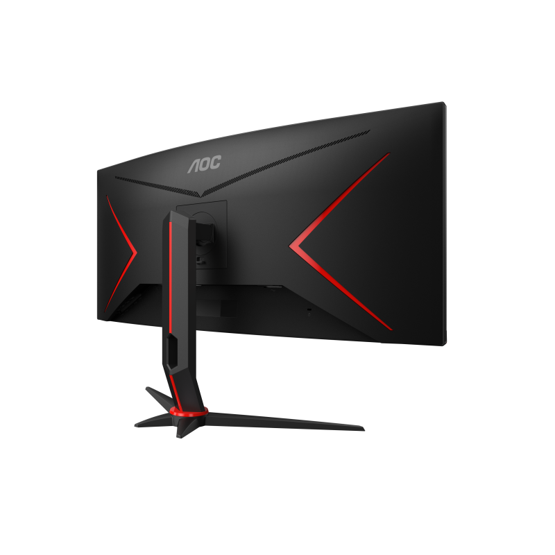 AOC G2 CU34G2XP VA Monitor Gaming Curvo, 86,4 cm (34"), 3440 x 1440 pixels UltraWide Quad HD, 180Hz, USB-C, DisplayPort, HDMI, Ajuste de Altura, Giratório, Preto - CU34G2XP/BK - 4038986111331