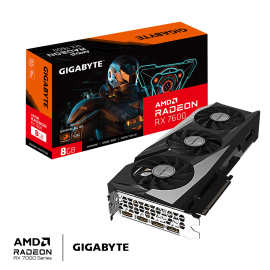 Gigabyte Radeon RX 7600 Gaming OC Placa Gráfica 8GB GDDR6 128-bit PCIe 4.0 - 9VR76GO-00-G10 - 4719331313425