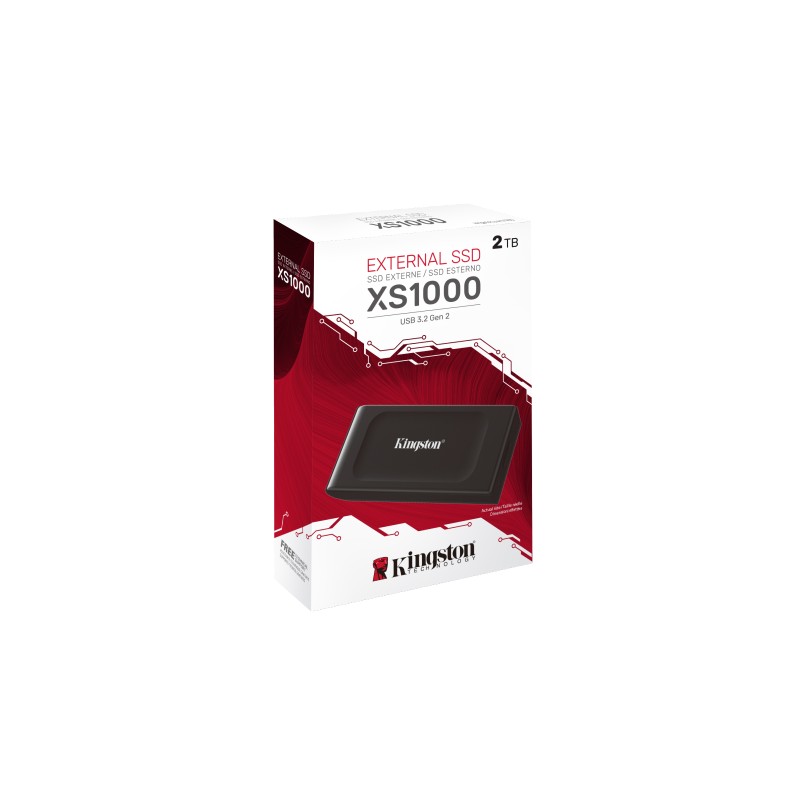 Kingston Technology XS1000 2TB Disco Externo SSD 2 TB USB 3.2 Preto - SXS1000/2000G - 0740617338508