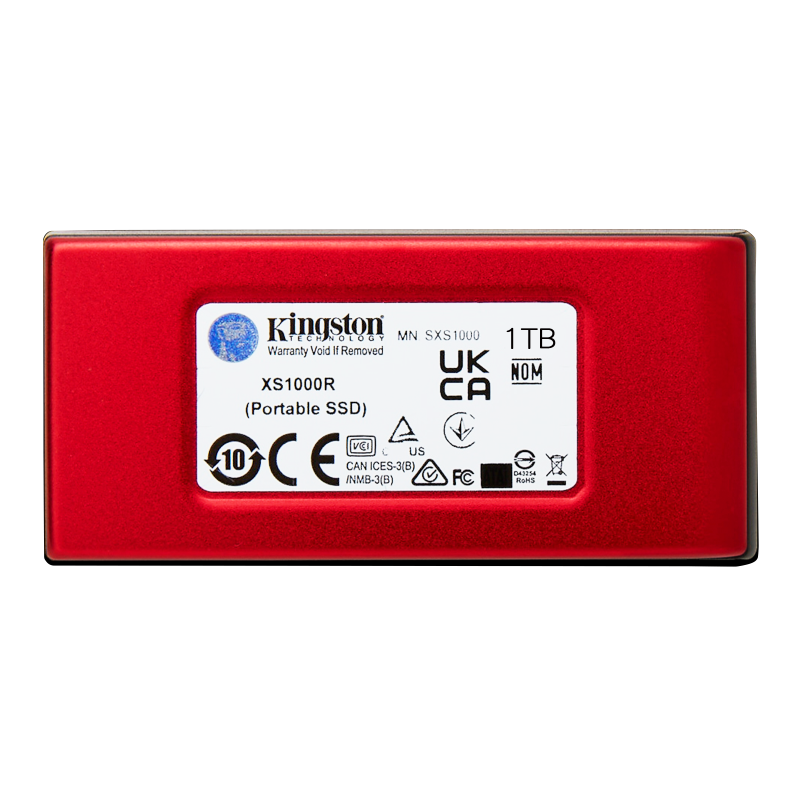 Kingston Technology XS1000 1TB Disco Externo SSD 1 TB USB 3.2 Vermelho - SXS1000R/1000G - 0740617343748