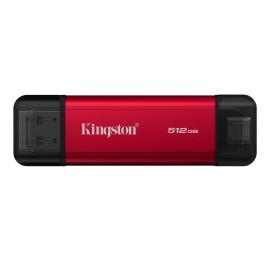 Kingston Technology Dual Portable 512GB Disco Externo SSD 512 GB USB 3.2 USB-C Preto, Vermelho - SPSD/512GB - 0740617352207