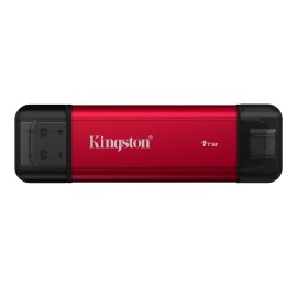 Kingston Technology Dual Portable SSD 1TB Disco Externo SSD 1 TB USB 3.2 USB-C Preto, Vermelho - SPSD/1TB - 0740617352221