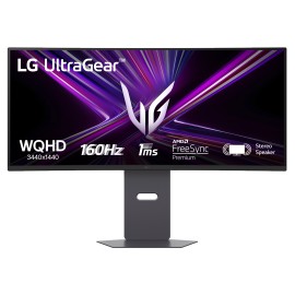 LG 34G600A-B VA Monitor Gaming UltraGear Curvo, 86,4 cm (34"), 3440 x 1440 pixels Wide Quad HD, 160Hz, DisplayPort, HDMI, Ajuste de Altura, Altifalantes Integrados, Preto - 34G600A-B.AEU - 8806096483992