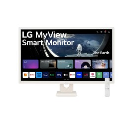 LG 32SR50F-W LED Monitor Plano MyView, 80 cm (31,5"), 1920 x 1080 pixels Full HD, Smart TV, 60Hz, HDMI, Altifalantes Integrados, Branco - 32SR50F-W - 8806084493507