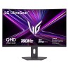 LG 32G600A-B VA Monitor Gaming UltraGear Curvo, 81,3 cm (32"), 2560 x 1440 pixels Quad HD, 180Hz, HDMI, Ajuste de Altura, Preto - 32G600A-B - 8806096565490