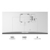 LG 27US550-W LCD Monitor Profissional UltraFine Plano, 68,6 cm (27"), 3840 x 2160 pixels 4K Ultra HD, 60Hz, HDMI, DisplayPort, Ajuste de Altura, Pivot, Branco - 27US550-W - 8806096253700