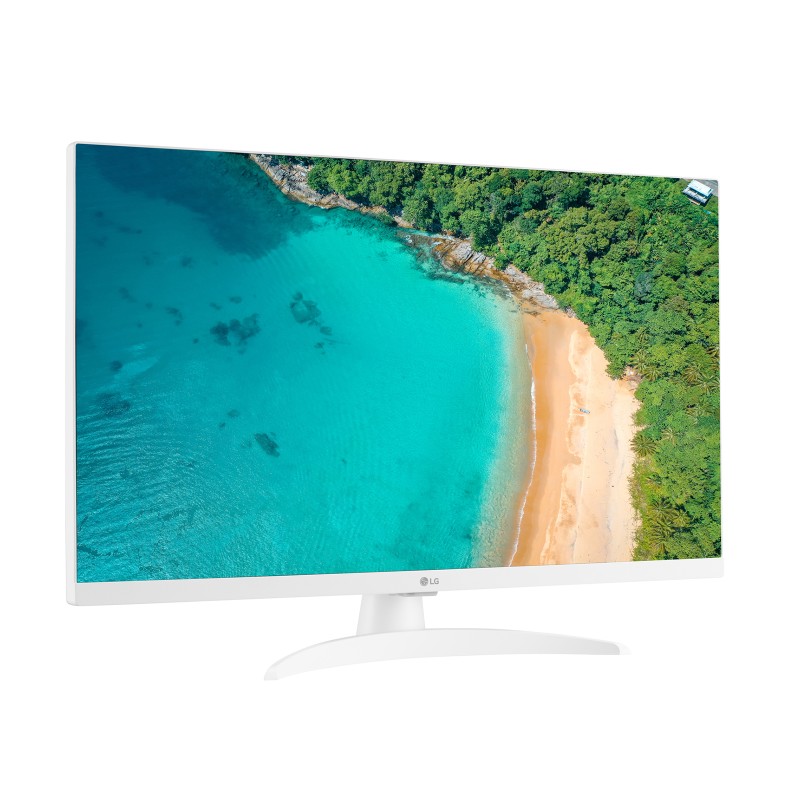 LG 27TQ615S-WZ LED Monitor Plano, 68,6 cm (27"), 1920 x 1080 pixels Full HD, Smart TV, 60Hz, HDMI, Ethernet LAN, Wi-Fi, Altifalantes Integrados, Branco - 27TQ615S-WZ.AEU - 8806091606167